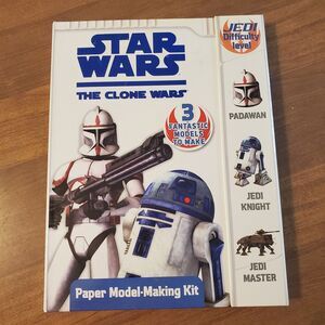 Star Wars the Clone Wars Paper Model-Making Kit Hardcover VERY GOOD Unopened